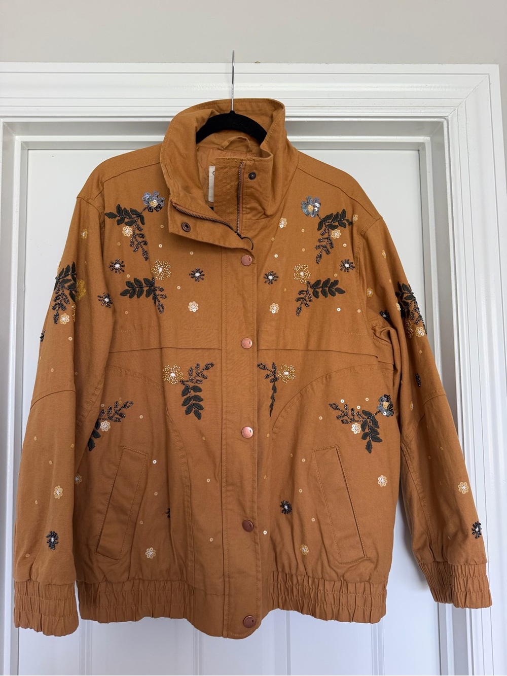 anthropologie pilcro beaded jacket